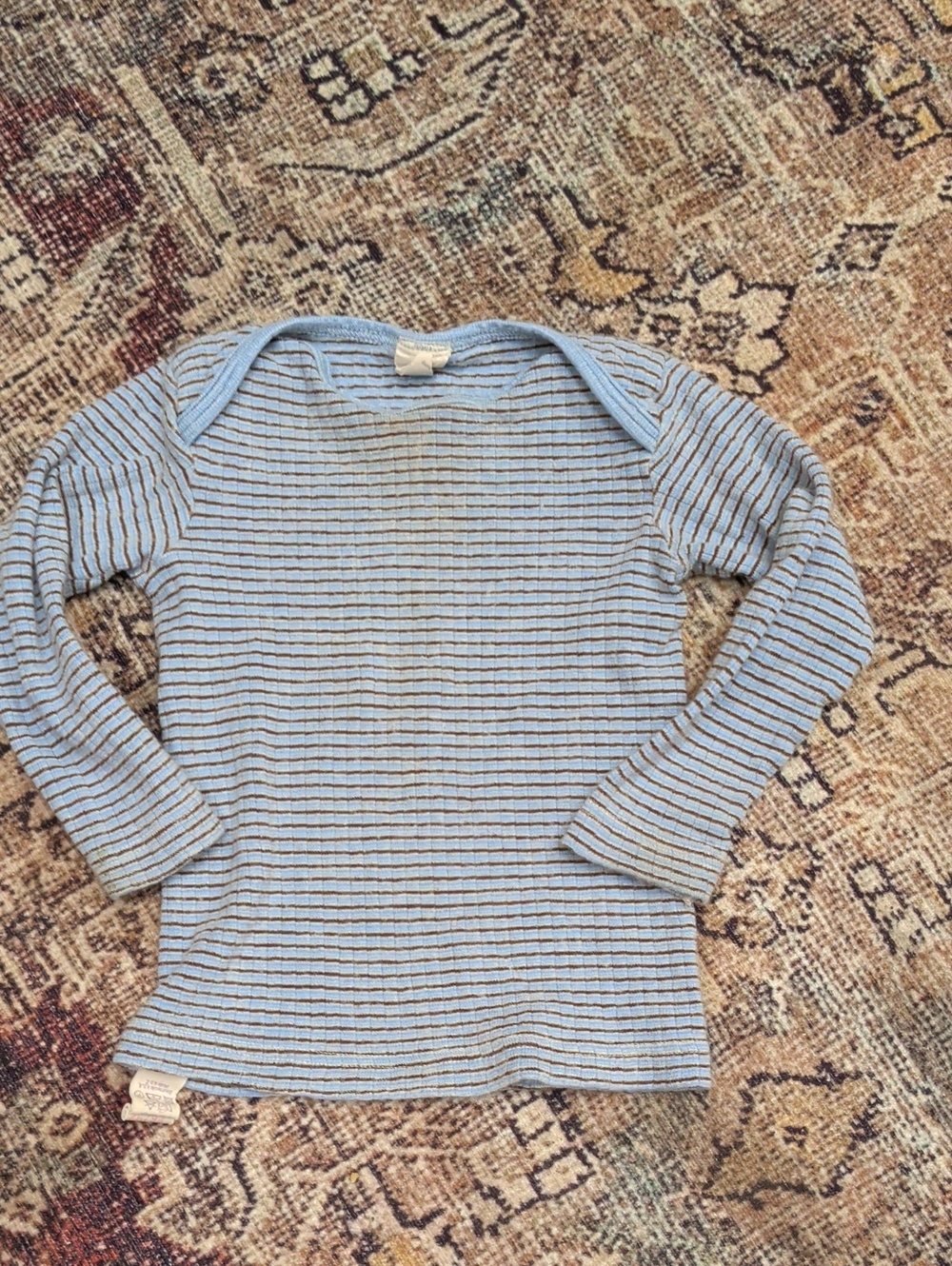 Light Blue Striped Long Sleeve Baby/Toddler Top